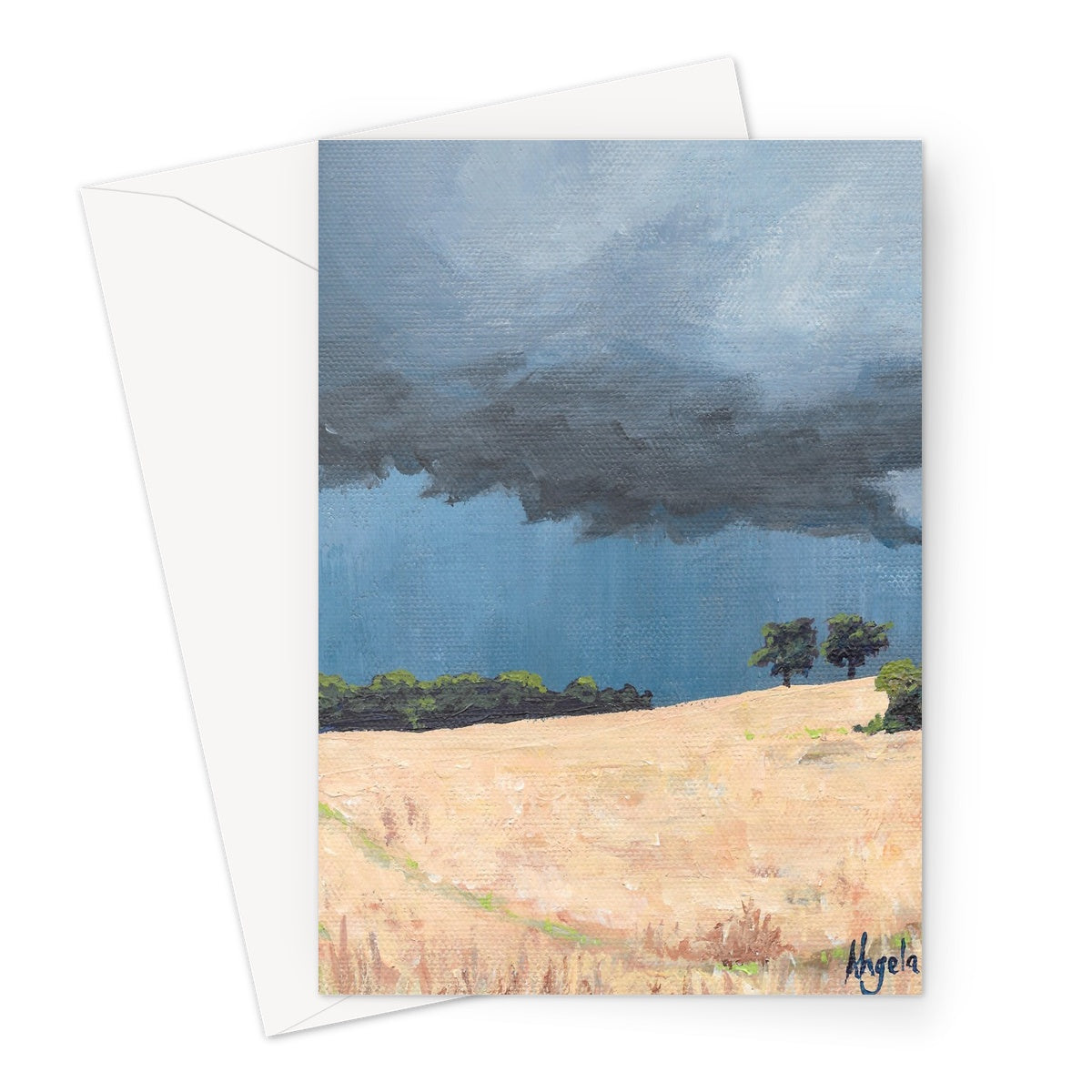 Storm over Wall Greeting Card