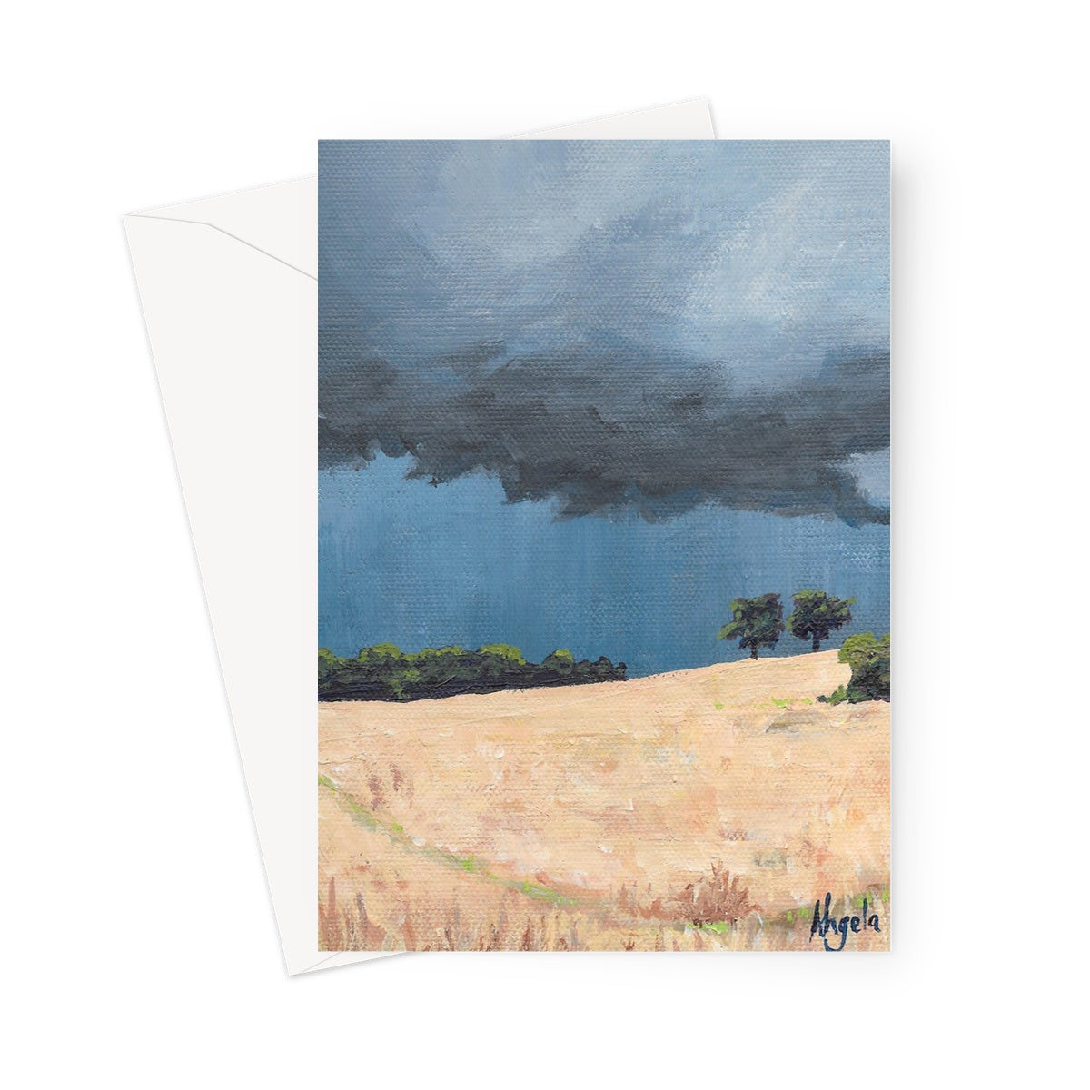 Storm over Wall Greeting Card