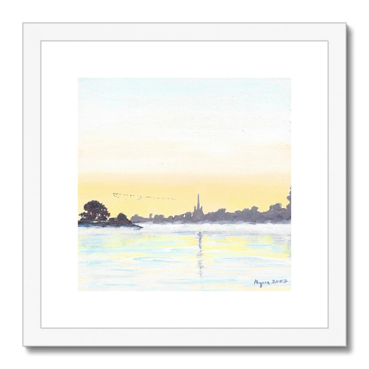 Lichfield dawn Framed & Mounted Print 12x12"