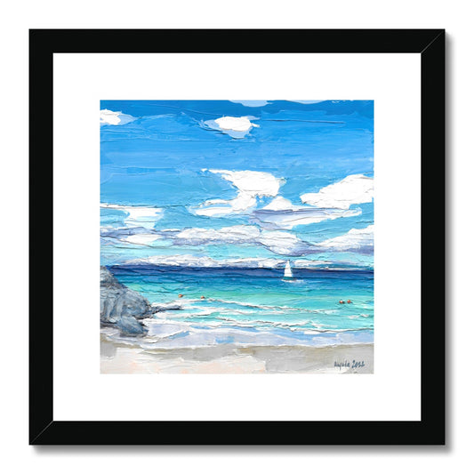 Sailing by Framed & Mounted Print 12x12"