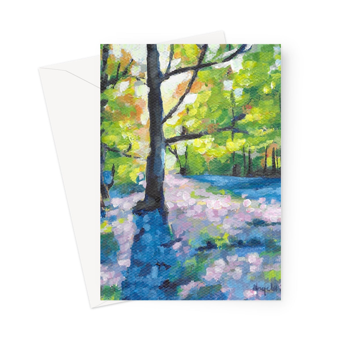 Bluebell walk Greeting Card