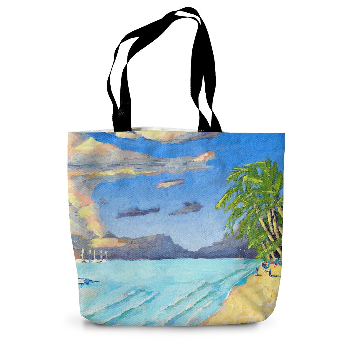 Last light of the day, Mauritius Canvas Tote Bag