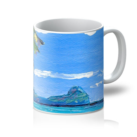 A little walk on the beach, Mauritius Mug