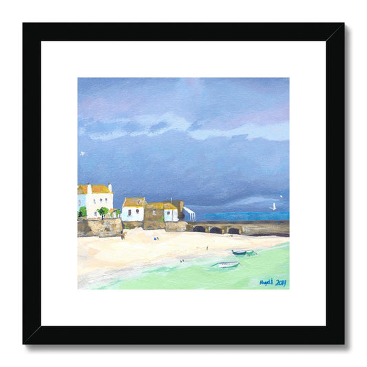 Smeaton's Pier Framed & Mounted Print 12x12"