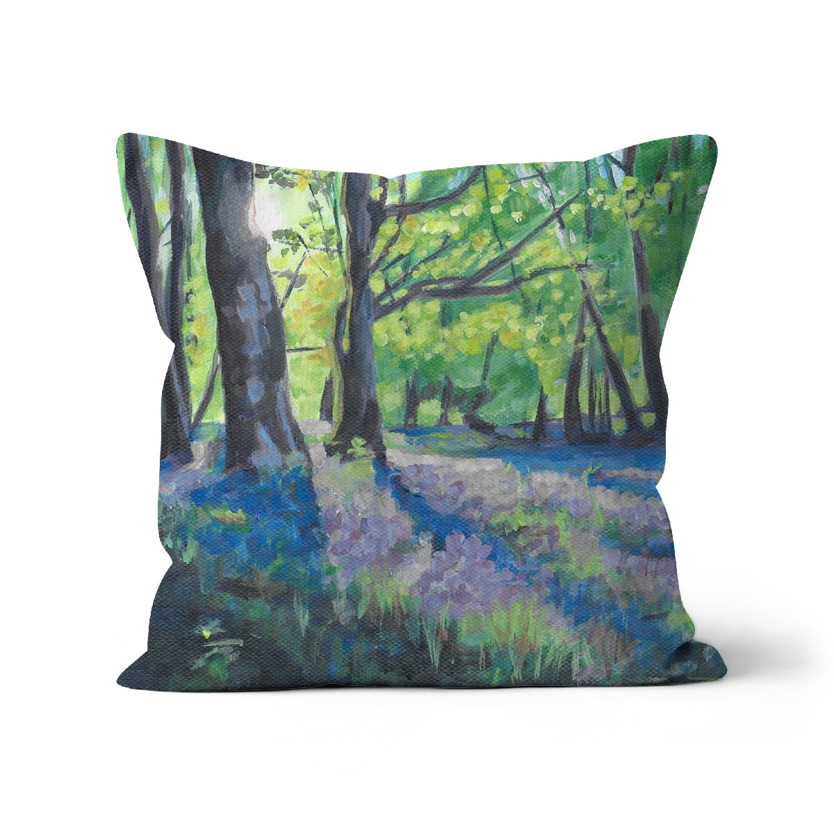 Bluebells at dawn 2 Cushion