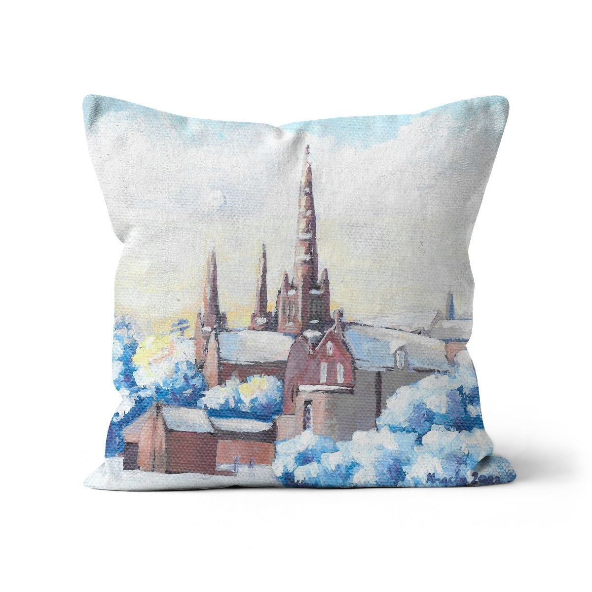 Fresh snow in Lichfield Cushion