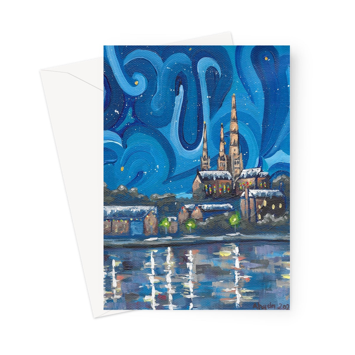 Winter in Lichfield Greeting Card