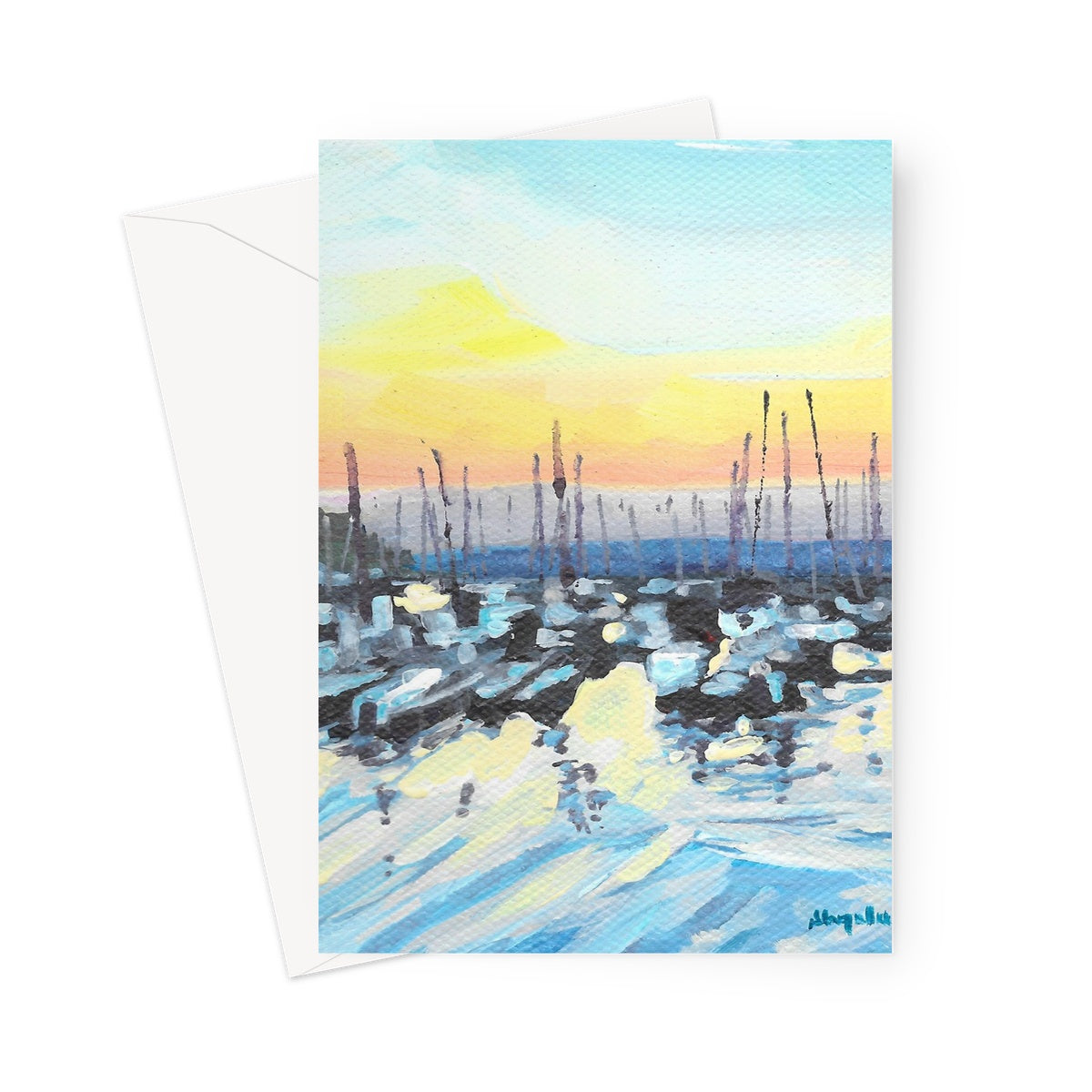 Brixham harbour Greeting Card