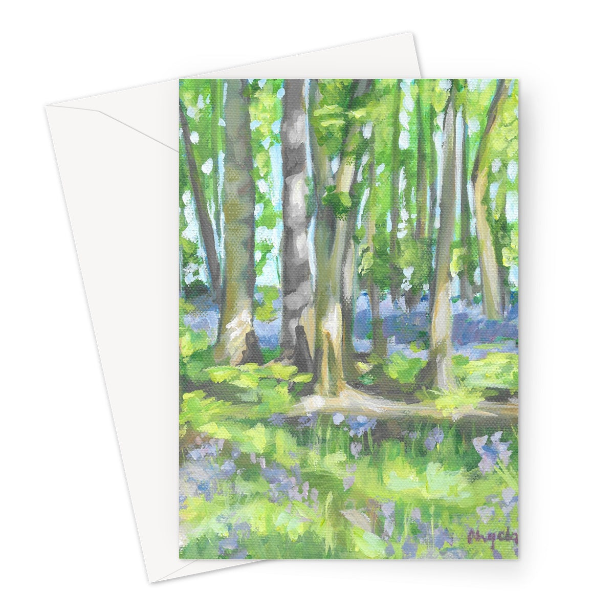 Bluebell woods at Hints Greeting Card