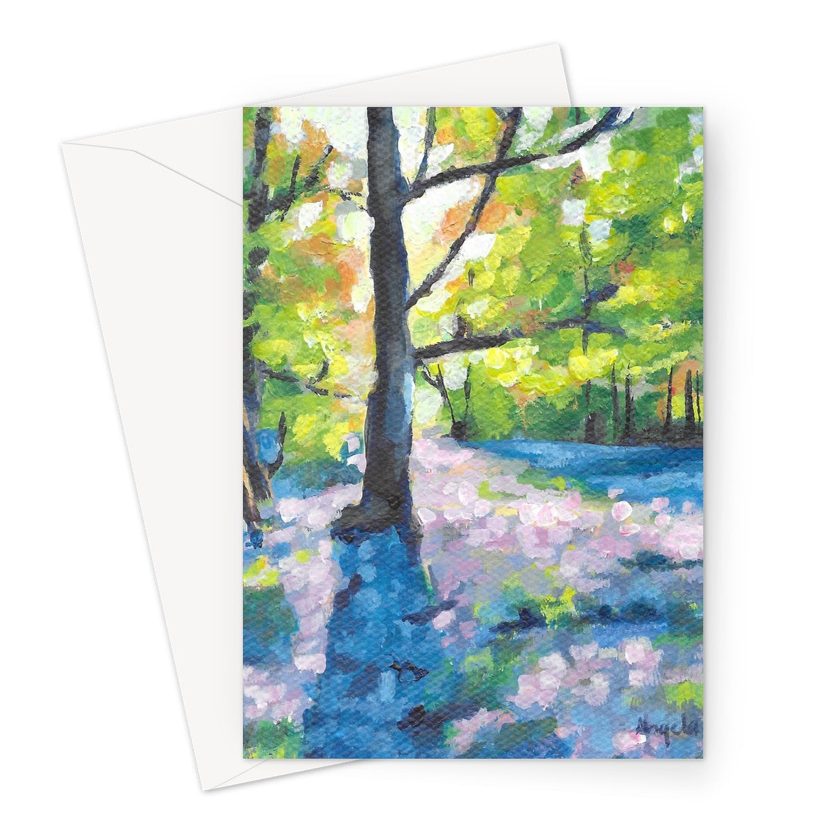 Bluebell walk Greeting Card