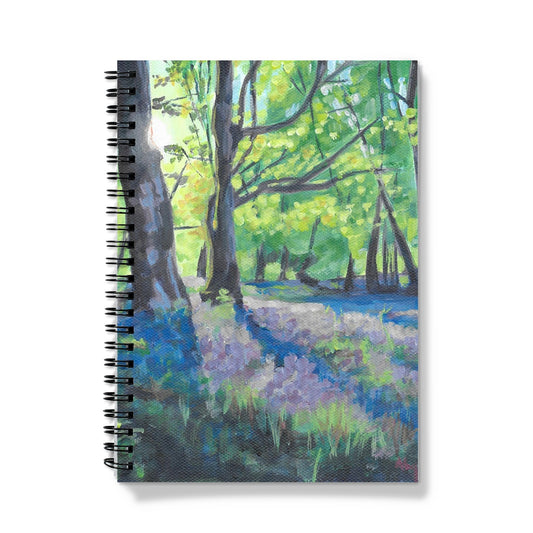 Bluebells at dawn 2 Notebook