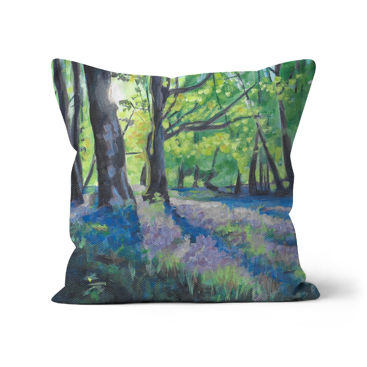 Bluebells at dawn 2 Cushion