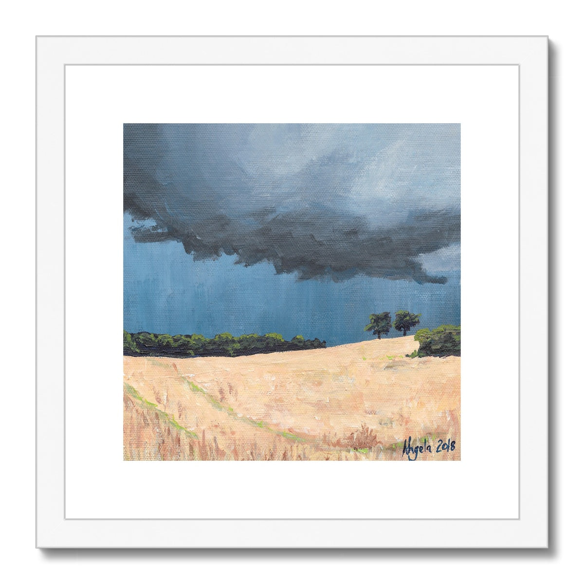 Storm over Wall Framed & Mounted Print 12x12"