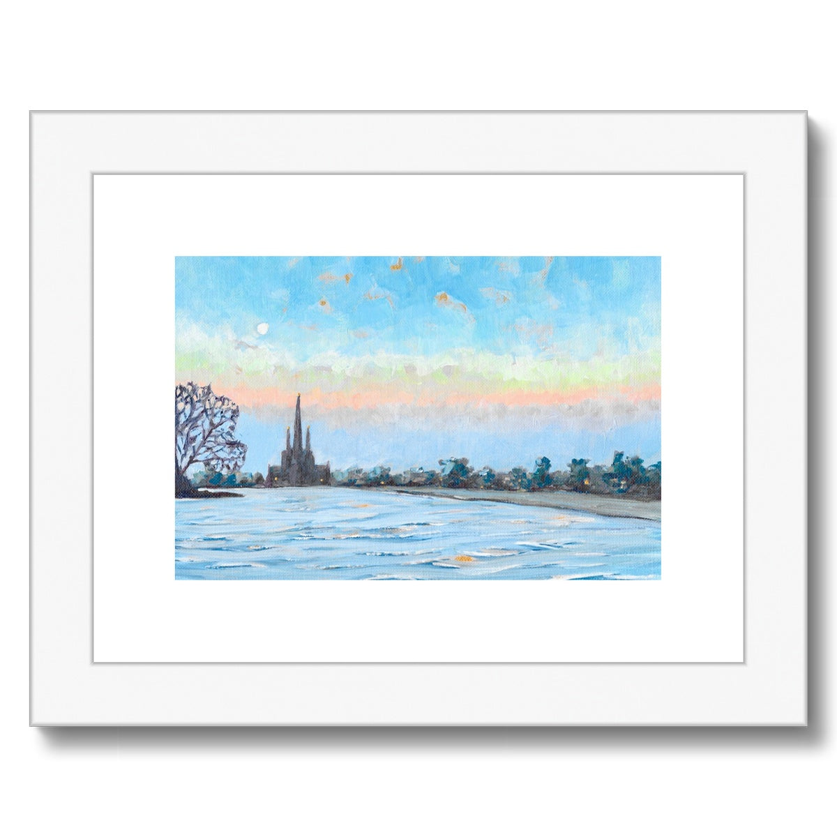 Early winter morning, Lichfield Framed & Mounted Print 8x6