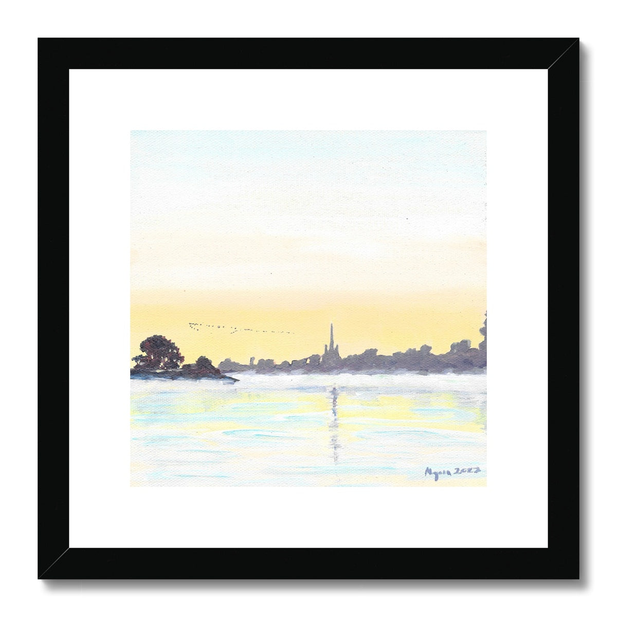 Lichfield dawn Framed & Mounted Print 12x12"