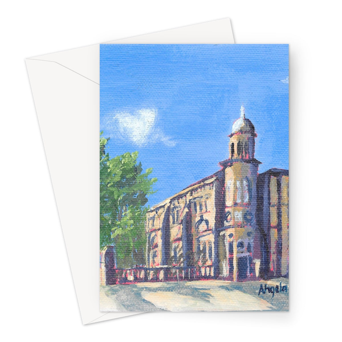 Summertime at the Old Library, Lichfield Greeting Card