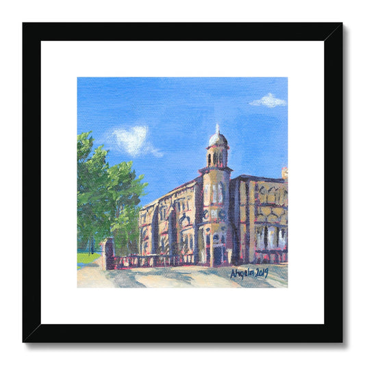 Summertime at the Old Library, Lichfield Framed & Mounted Print 12x12"